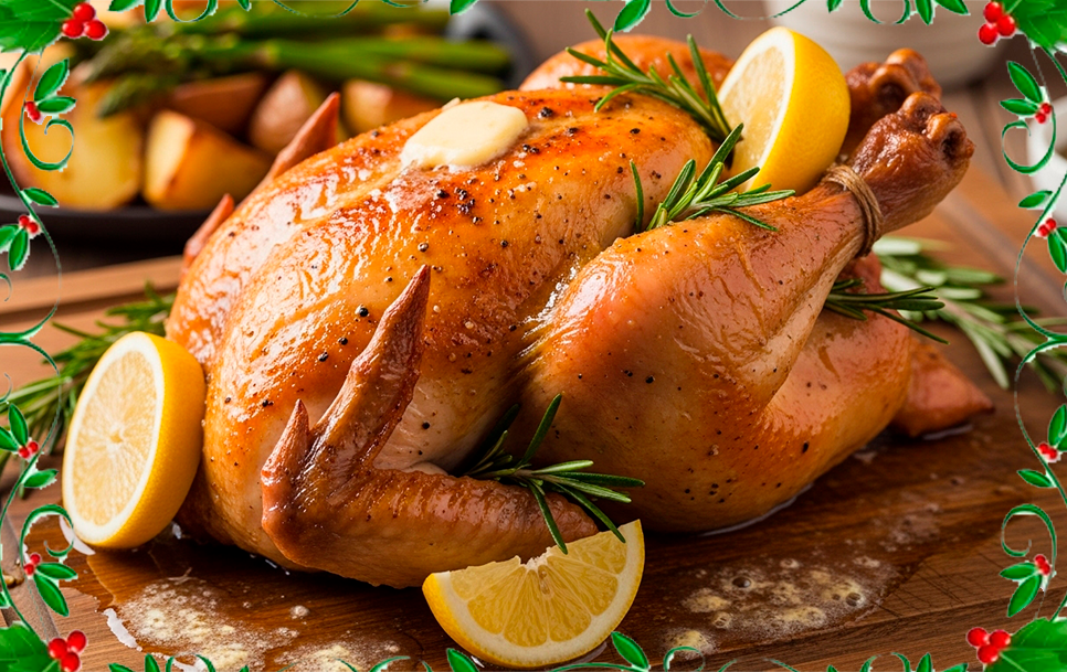 frango-assado Ceia de Natal Econômica: Sabor e Encanto Sem Gastar Muito
